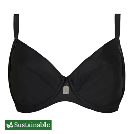 Annadiva Swim Plain B Gel Bikini Oberteil Black Annadiva