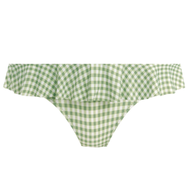 Freya Bademode Check In Niedrige Bikini Hose Khaki Annadiva