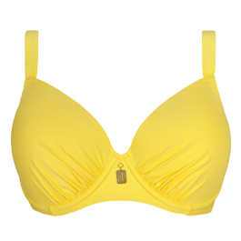 Annadiva Swim Plain Vorgeformtes Balconette Bikini Oberteil Citron