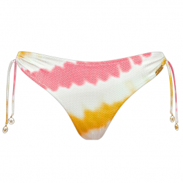 Watercult Summer Muse Bikini Hose Mit Seitlichen B Ndern Coral Mustard