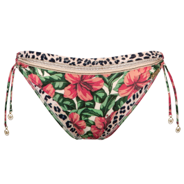 Watercult Vintage Hawaii Verstellbare Bikini Hose Wild Hibiscus Annadiva
