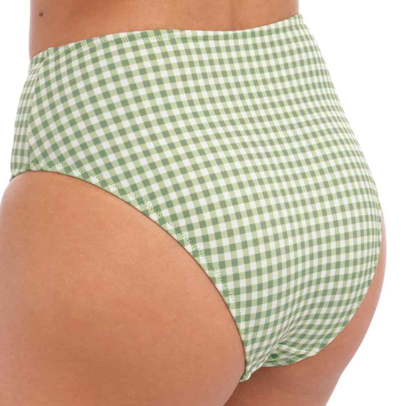 Freya Bademode Check In Hohe Bikini Hose Khaki Annadiva