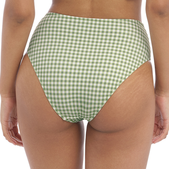 Freya Bademode Check In Hohe Bikini Hose Khaki Annadiva