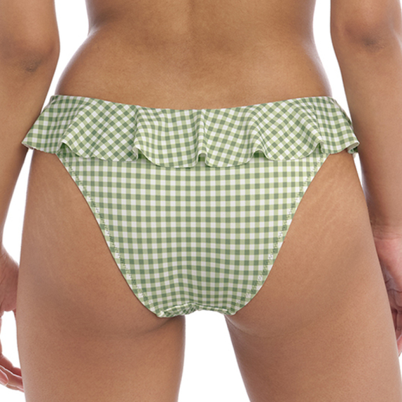 Freya Bademode Check In Niedrige Bikini Hose Khaki Annadiva