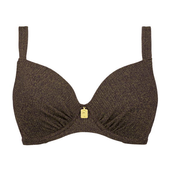 Annadiva Swim Choco Gold Vorgeformtes Balconette Bikini Oberteil Brownie Annadiva