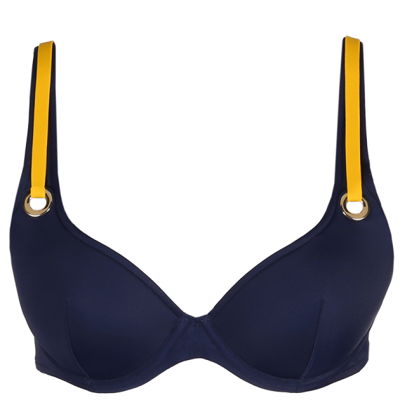 Marie Jo Swim Claudia Plunge Bikini Top Water Blue Annadiva