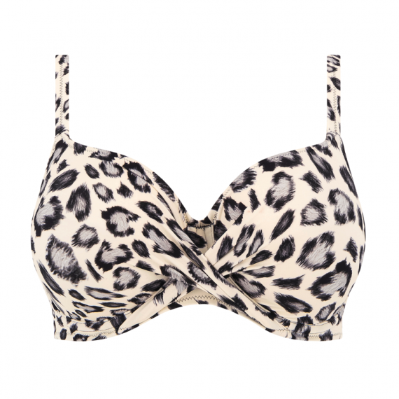 Fantasie Badmode Kabini Oasis Full Cup Bikini Oberteil Snow Leopard Annadiva