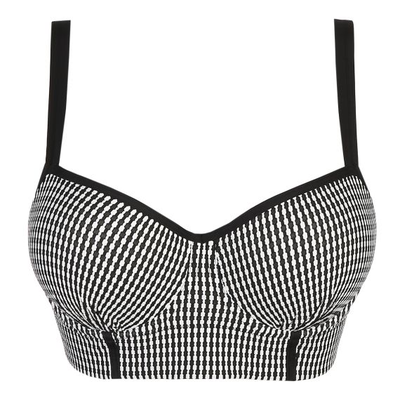 Primadonna Swim Atlas Longline Bikini Top Schwarz Annadiva
