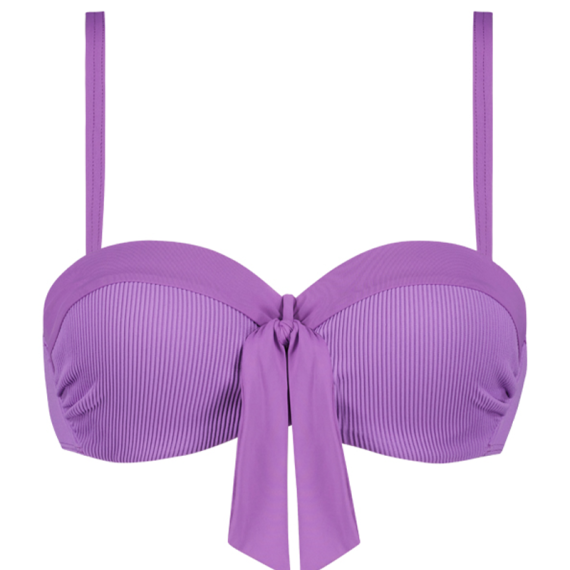 Cyell Bademode Purple Rain Bandeau Bikini Oberteil Annadiva