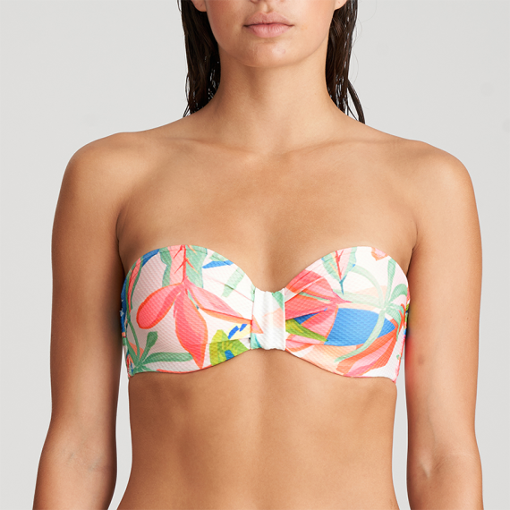 Marie Jo Swim Tarifa Strapless Bikini Oberteil Tropical Blossom Annadiva
