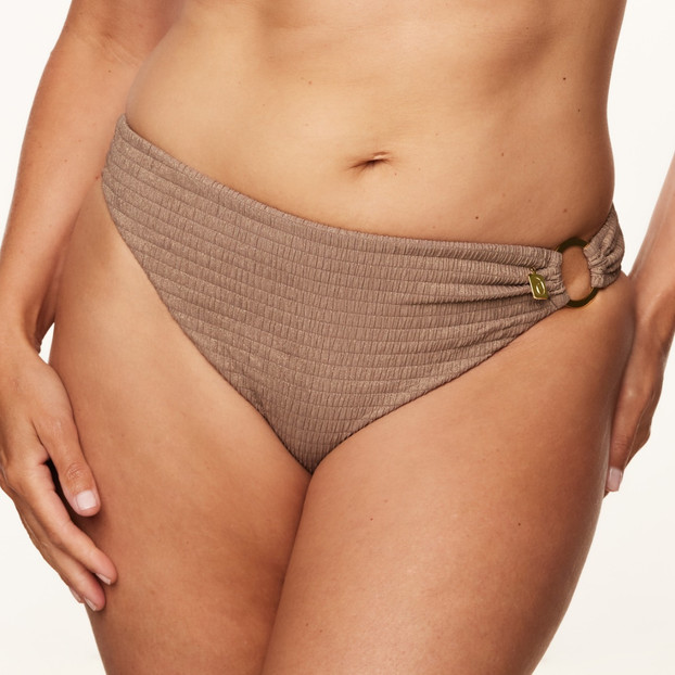 Annadiva Swim Sparkling Smocky Spezial Bikini Hose Taupe