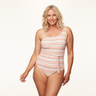 Annadiva Swim Summer Bay One Shoulder Badeanzug Aqua