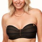 Annadiva Swim The Valley Trägerloses Bikini Oberteil Arabica Black
