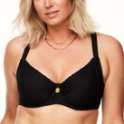 Annadiva Swim The Hills Bügel Bikini Oberteil Black