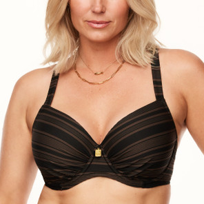 Annadiva Swim The Valley Vorgeformter Balconette Bikini Oberteil Arabica Black