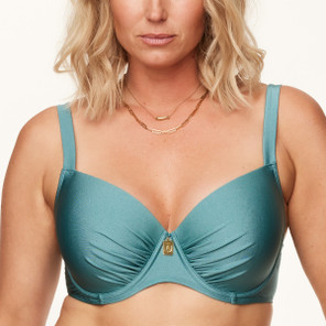 Annadiva Swim Frozen Waters Vorgeformter Balconette Bikini Oberteil Ice