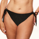 Annadiva Swim Sparkling Black Bikini Hose mit Seitlichen Bändern Black