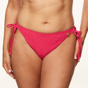 Annadiva Swim Pink Garden Bikini Hose mit Seitlichen Bändern Cerise