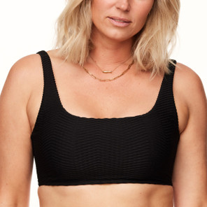 Annadiva Swim The Hills Bralette Bikini Oberteil Black