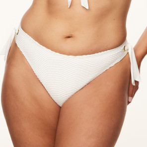 Annadiva Swim Tide Line Brazilian Bikini Hose mit Seitlichen Bändern Ecru