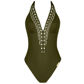 Lise Charmel Bademode Ajourage Couture Neckholder-Badeanzug Avocat
