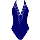 Lise Charmel Bademode Ajourage Couture Neckholder Badeanzug Outremer
