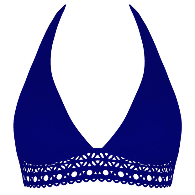 Lise Charmel Bademode Ajourage Couture Neckholder Bikini Oberteil Outremer
