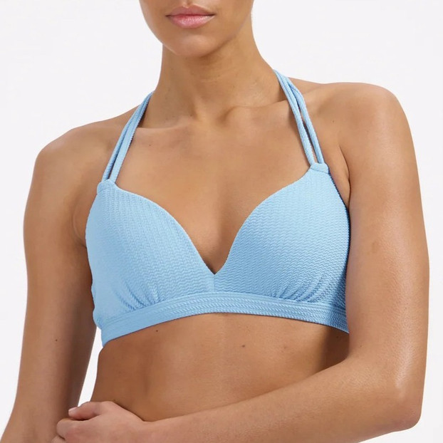 Beachlife Alaskan Blue Padded Triangle Bikini Oberteil