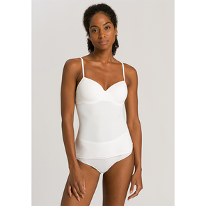 Hanro Allure Cami Top mit Vorgeformtem BH Off White