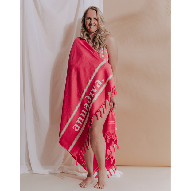 Annadiva Swim Strandtuch Coral