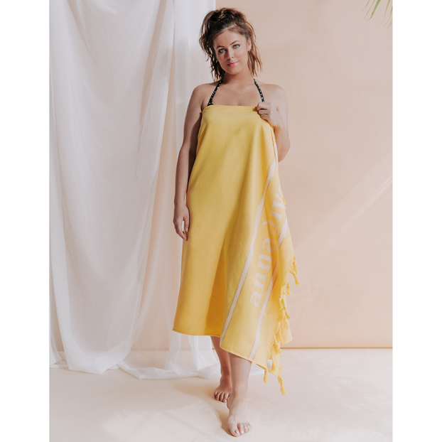 Annadiva Swim Strandtuch Yellow
