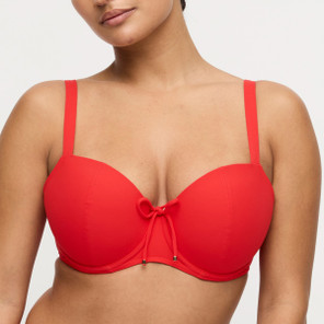 Primadonna Swim Aswan Vorgeformtes Balconette Bikini Oberteil Fiesta Red