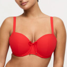 Primadonna Swim Aswan Vorgeformtes Balconette Bikini Oberteil Fiesta Red