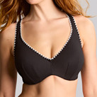 Panache Swim Aurora Plunge Bikini Oberteil Black