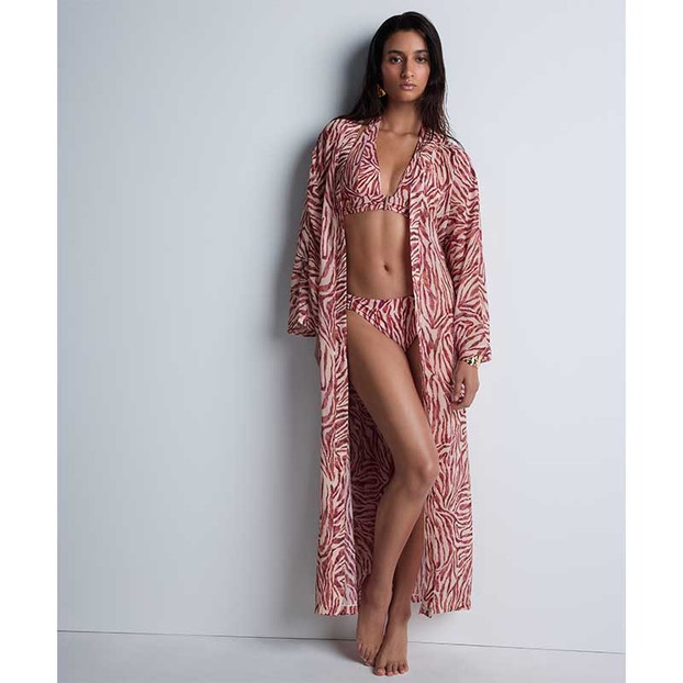 Aubade Bademode Beach Walk Kaftan Pink Tiger