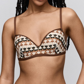 Sarda Swim Biles Plunge Bikini Oberteil Sand