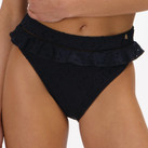Beachlife Black Embroidery High Waist Bikini Hose