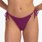 Beachlife Bright Plum Bikini Hose mit Seitlichen Bändern Plum