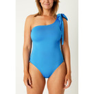Annadiva Swim Capri One Shoulder Badeanzug Cornflower