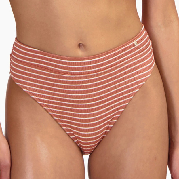 Beachlife Caramel Stripe High Waist Bikini Hose