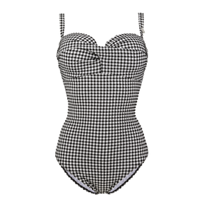 Annadiva Swim Checky Badeanzug Black & White