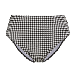 Annadiva Swim Checky Hohe Bikini Hose Black & White