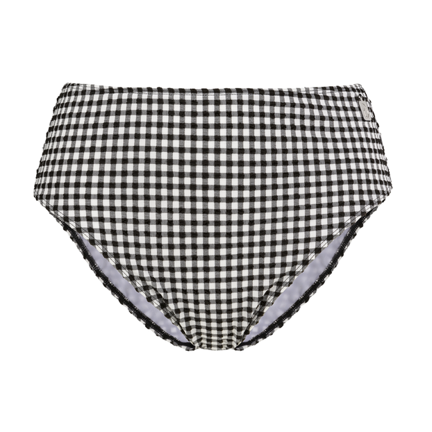 Annadiva Swim Checky Hohe Bikini Hose Black & White
