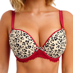 Freya Cherish Me Vorgeformter Plunge BH Red Leopard