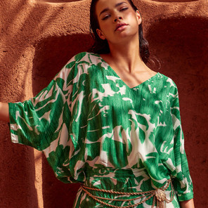 Iconique Chloe Strandbluse Green
