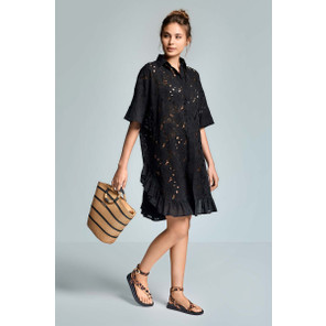 Iconique Emily Strandkleid Black