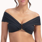 Cyell Femme Noir Off Shoulder Bikini Oberteil