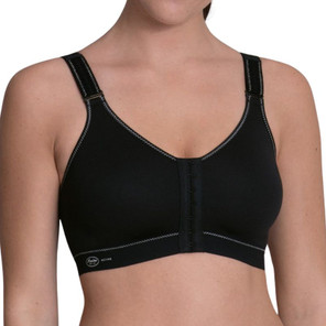 Anita Frontline Sport BH met Voorsluiting Zwart 