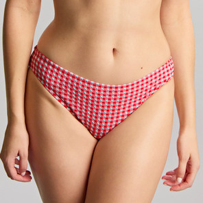 Panache Swim Gingham Bikini Hose Red Gingham