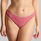 Panache Swim Gingham Bikini Hose Red Gingham